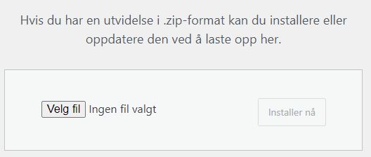 Installasjon av plugin